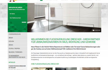 Webdesign Fliesenverlegung Drescher