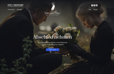 Webdesign Leto von Butz Bestattungen