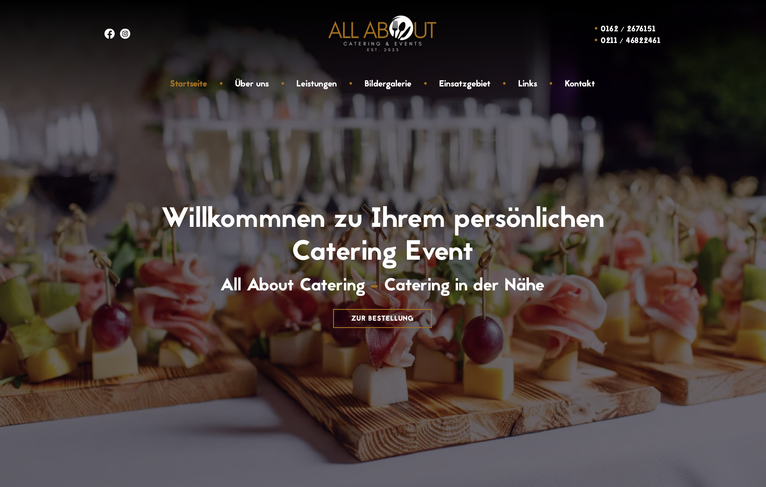 Webdesign All About Catering