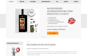 Webdesign Westfalen Kamine