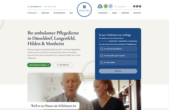 Webdesign Rheincare - Pflege aus Leidenschaft