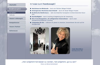Webdesign RetailConcept21