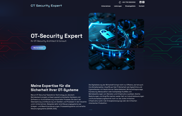 Webdesign OT Security Expert