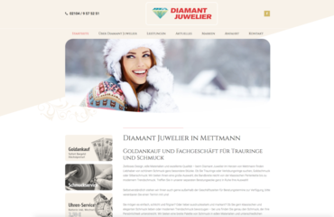 Webdesign Diamant Juwelier