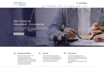 Webdesign Notare Düsseldorf Gerresheim
