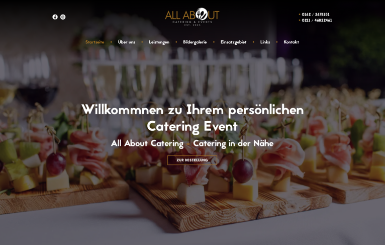Webdesign All About Catering