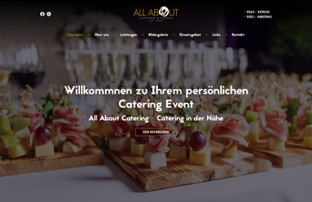 Webdesign All About Catering