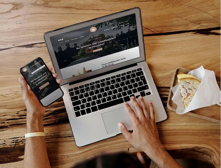 A laptop and a smartphone display a user-friendly website with a responsive design optimized for mobile devices.