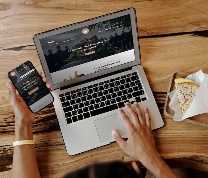 A laptop and a smartphone display a user-friendly website with a responsive design optimized for mobile devices.