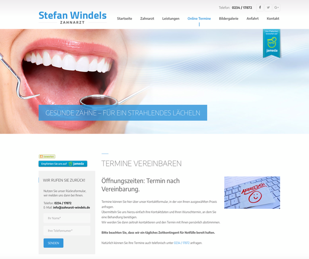 www.zahnarzt-windels.de